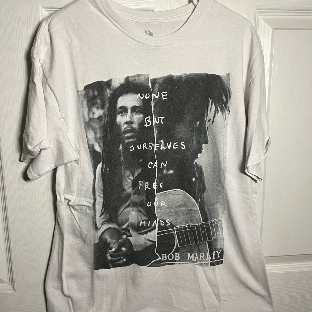 Bob Marley Graphic White T-Shirt
